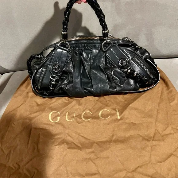Authentic Black Gucci Galaxy Hobo Bag - Picture 6 of 10